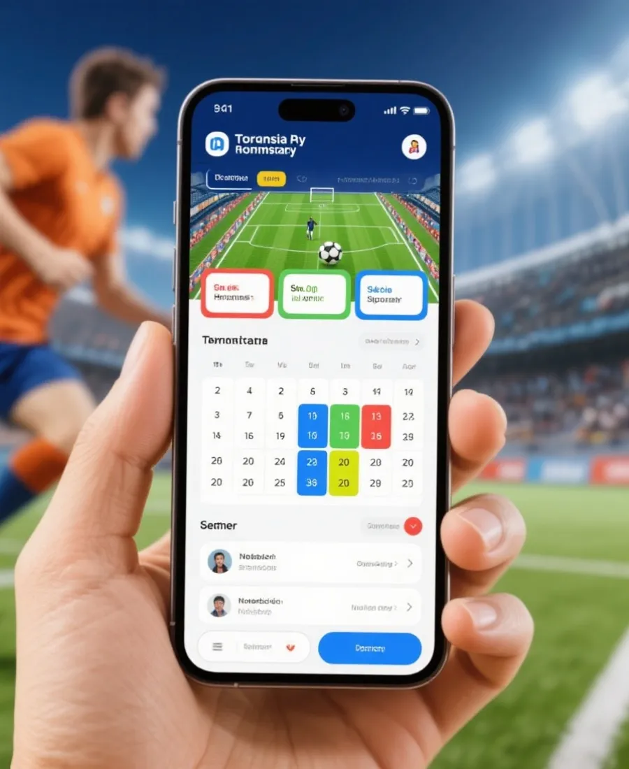 世界杯赛事平台App界面示意图